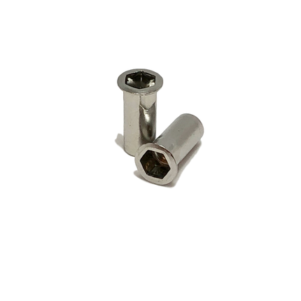 1/4-20 302 SS Rivet Nut, Semi-Hex Body, Closed-End, First Grip, AHSS-420-165-CE