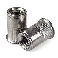 1/4-20 302 SS Rivet Nut, Reduced Head, Second Grip