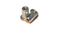 8-32 Aluminum Rivet Nut, Standard Head, First Grip. ALA-832-80.