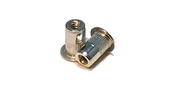 8-32 Aluminum Rivet Nut, Standard Head, First Grip. ALA-832-80.