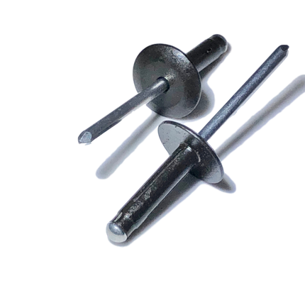 3/16" Diameter Aluminum Trifold Rivet, Large Flange Head, ALT-0625-LF