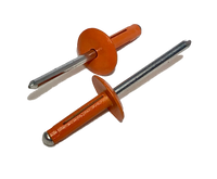 3/16" Diameter Aluminum Trifold Rivet, Large Flange Head, ALT-0625-LF