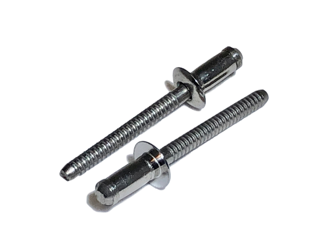 3/16" Diameter Stainless Steel Rivet, Dome Head, First Grip.